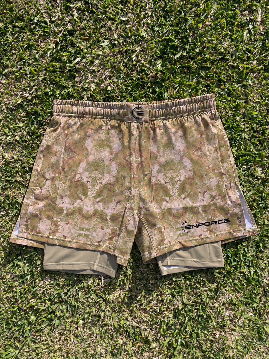 ENFORCE Recon Camo 2-in-1 Fight Shorts